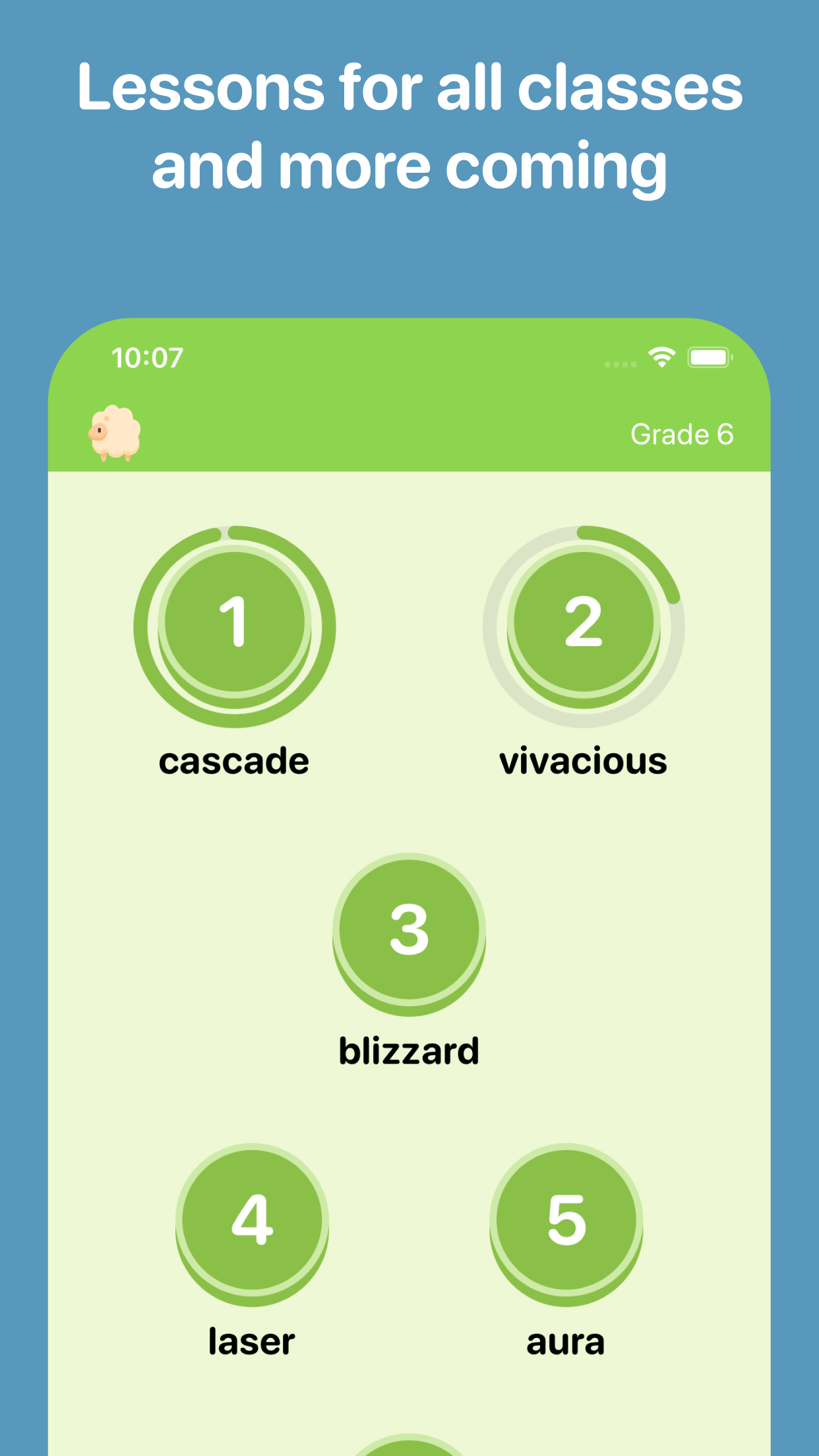 Beezone grade six spelling lessons and word levels